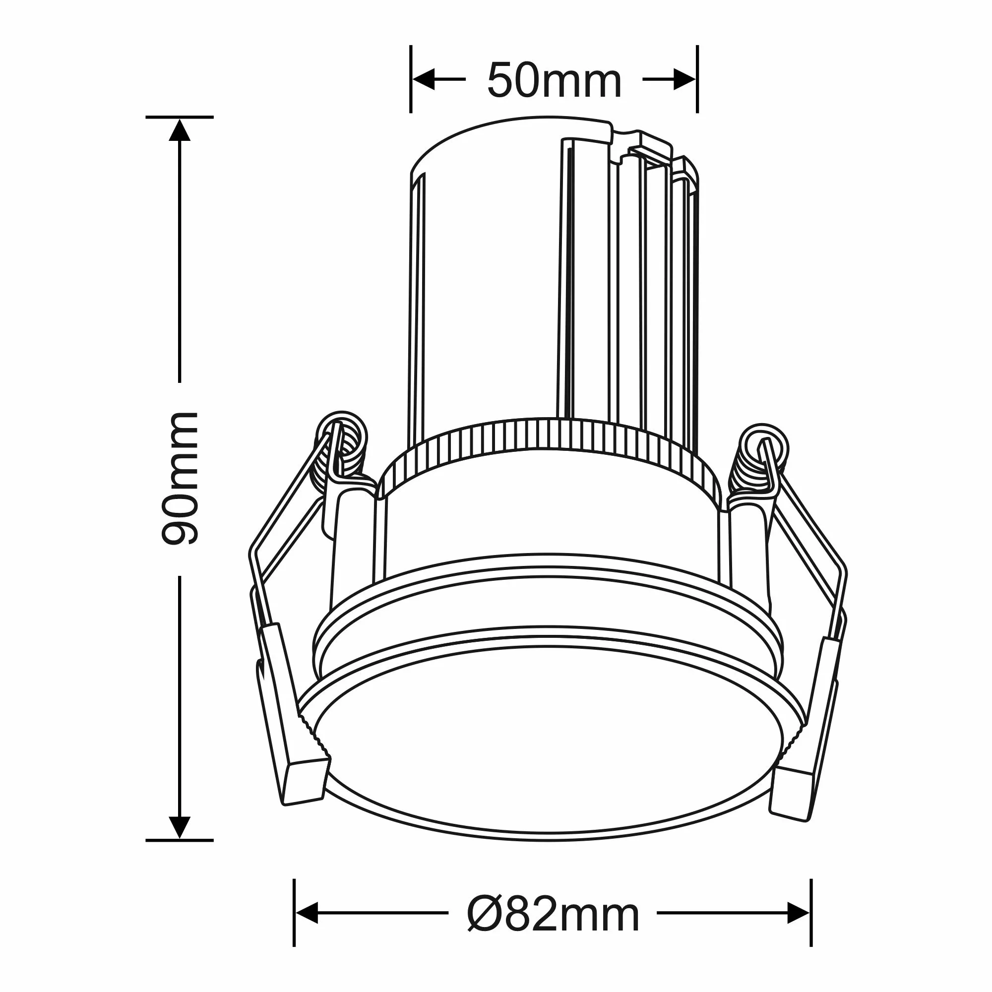 Bania 9 Recessed Ceiling Luminaires Dlux Round Recess Ceiling